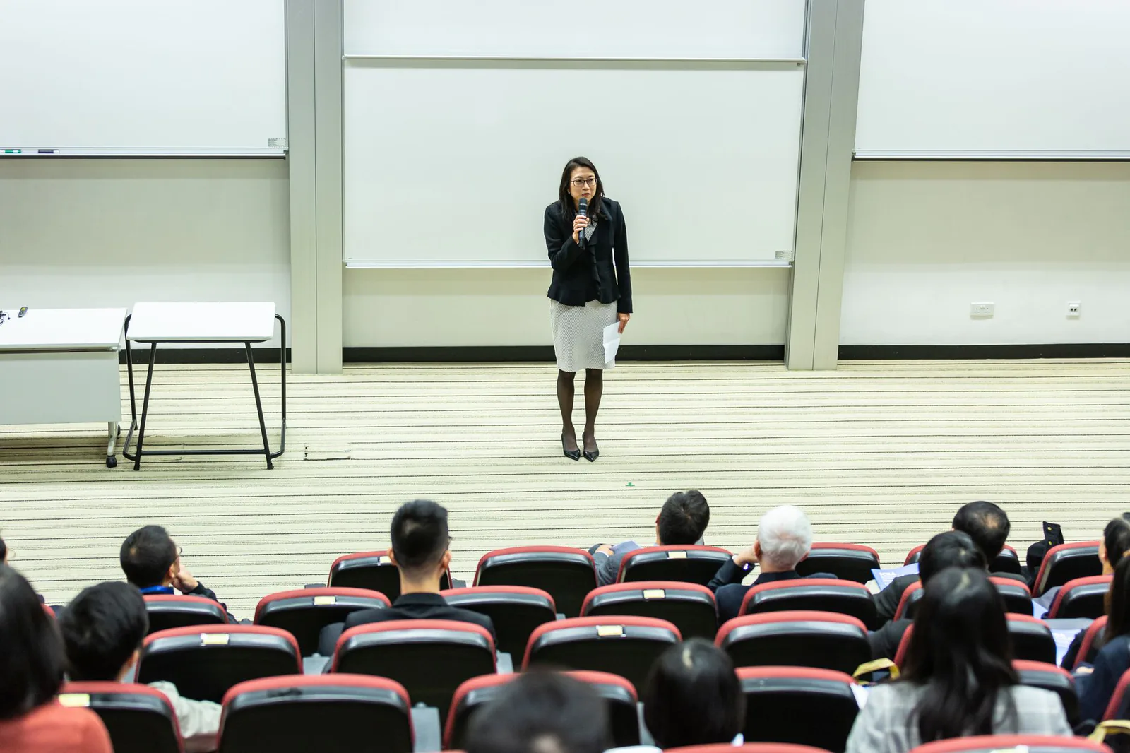 Educator presenting at a professional development event